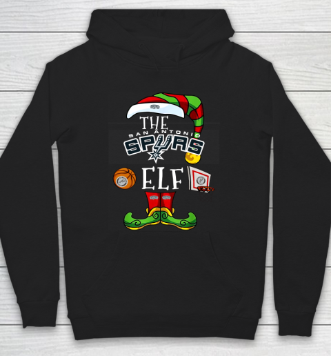 San Antonio Spurs Christmas ELF Funny NBA Hoodie