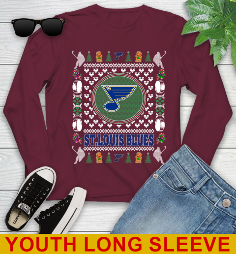 St.Louis Blues Merry Christmas NHL Hockey Loyal Fan Youth Long Sleeve 6