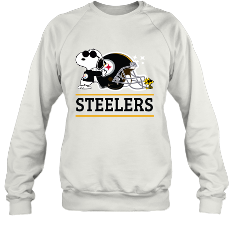The Pittsburg Steelers Joe Cool And Woodstock Snoopy Mashup Sweatshirt