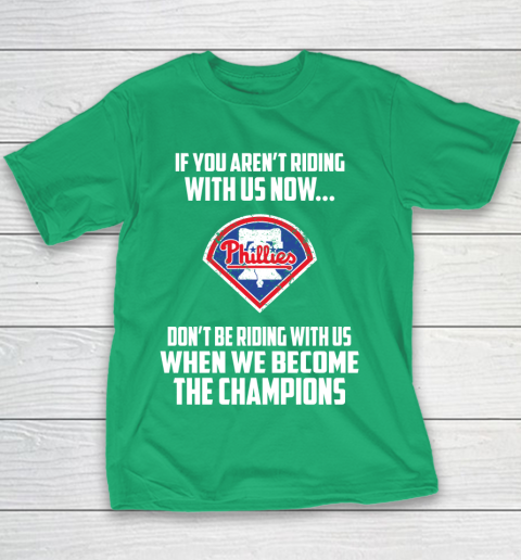 MLB Philadelphia Phillies Baseball We Become The Champions Youth T-Shirt 3