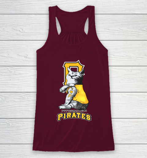 MLB Baseball My Cat Loves Pittsburgh Pirates Racerback Tank 2