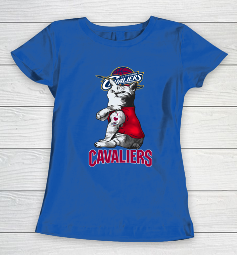 NBA Basketball My Cat Loves Cleveland Cavaliers Women's T-Shirt 8