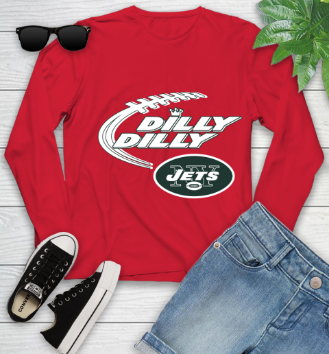 NFL New York Jets Dilly Dilly Football Sports Youth Long Sleeve 11