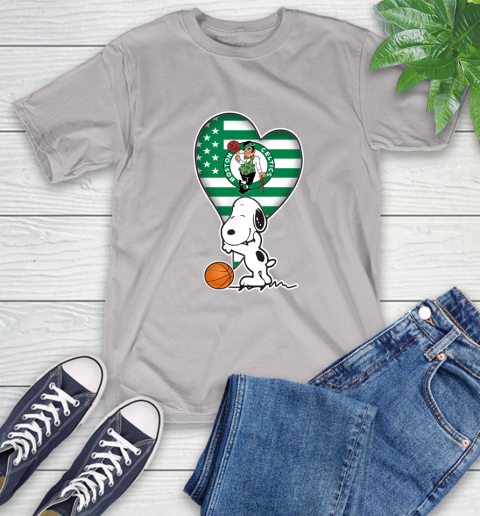 Boston Celtics NBA Basketball The Peanuts Movie Adorable Snoopy T-Shirt 12