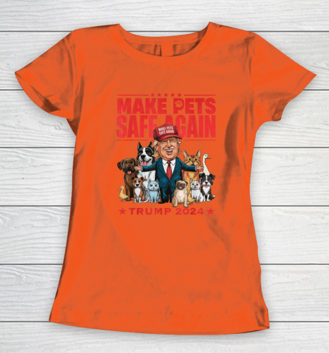 Make Pets Safe Again Trump 2024 Save Our Pets Women's T-Shirt 2