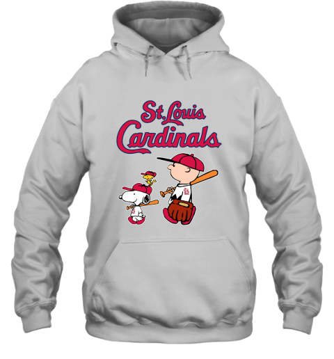 St Louis Cardinals Let's Play Baseball Together Snoopy MLB Hoodie