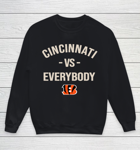Cincinnati Bengals Vs Everybody Youth Sweatshirt