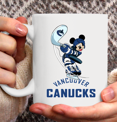 NHL Hockey Vancouver Canucks Cheerful Mickey Mouse Shirt Ceramic Mug 11oz 2