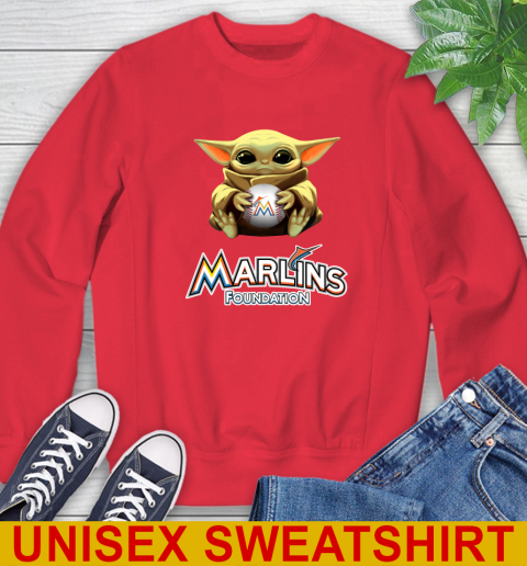 MLB Baseball Miami Marlins Star Wars Baby Yoda Shirt 34
