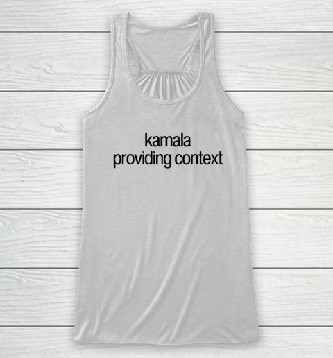 Kamala Brat Lime Green Providing Context Racerback Tank