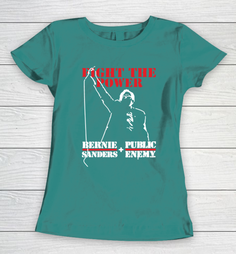 Fight The Power Bernie Sanders Public Enemy Women's T-Shirt - Image 11