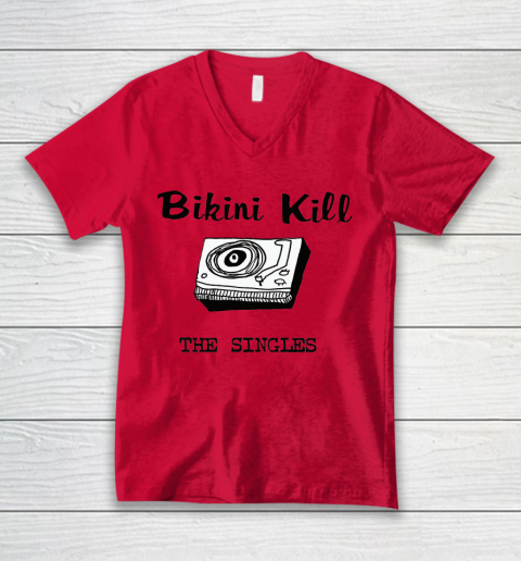 Bikini Kill The Singles V-Neck T-Shirt 3