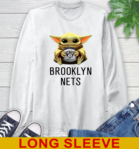 NBA Basketball Brooklyn Nets Star Wars Baby Yoda Shirt 58