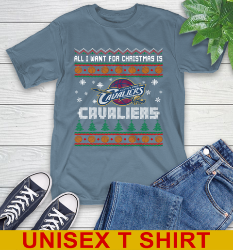 NBA All I Want For Christmas Is Cleveland Cavaliers Basketball Sports 8
