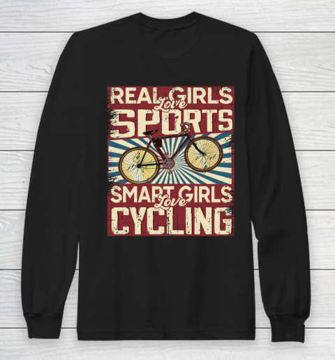 Real girls love sports smart girls love Cycling Long Sleeve T-Shirt
