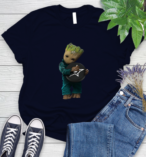 NHL Groot Guardians Of The Galaxy Hockey Sports Dallas Stars Women's T-Shirt 3