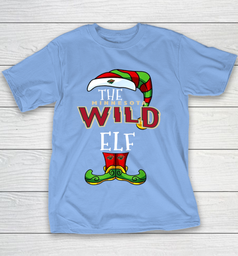Minnesota Wild Christmas ELF Funny NHL Youth T-Shirt 8