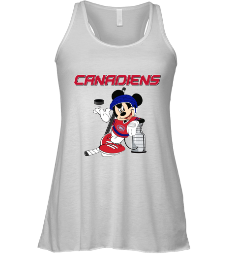 Mickey Montreal Canadiens With The Stanley Cup Hockey NHL Racerback Tank