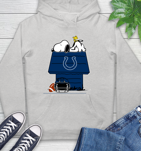 Indianapolis Colts NFL Football Snoopy Woodstock The Peanuts Movie Hoodie