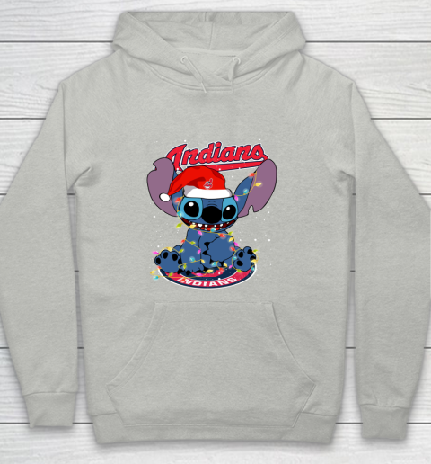 Cleveland Indians MLB noel stitch Baseball Christmas Youth Hoodie