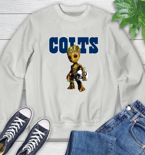Indianapolis Colts NFL Football Groot Marvel Guardians Of The Galaxy Sweatshirt 5