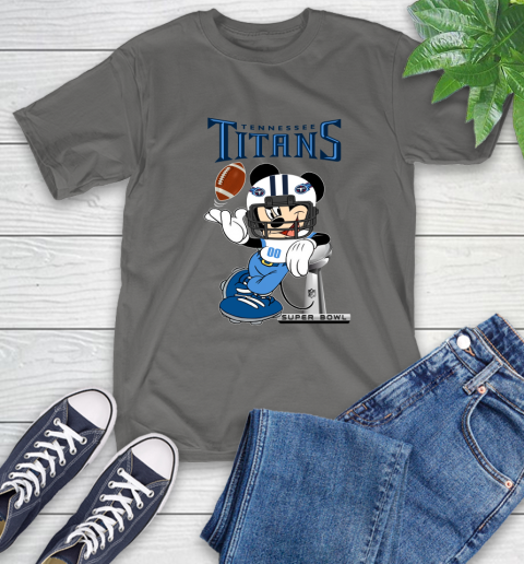 NFL Tennessee Titans Mickey Mouse Disney Super Bowl Football T Shirt T-Shirt 9