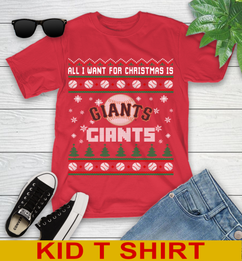 MLB All I Want For Christmas Is San Francisco Giants Baseball Sports 107