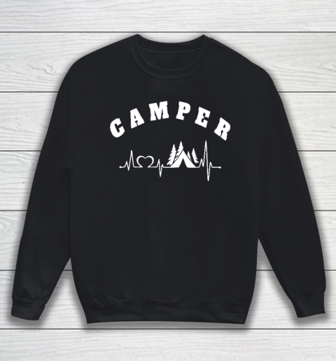 Heartbeat Camping Hobby Camper Sweatshirt