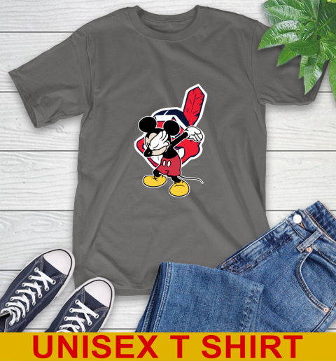 Cleveland Indians MLB Baseball Dabbing Mickey Disney Sports T-Shirt 8