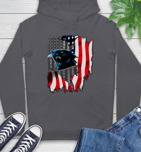 Carolina Panthers NFL Football American Flag Hoodie 7