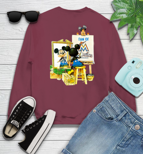 MLB Baseball Miami Marlins Mickey Drawing Shirt 29