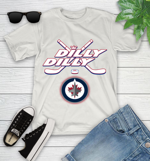 NHL Winnipeg Jets Dilly Dilly Hockey Sports Youth T-Shirt 12