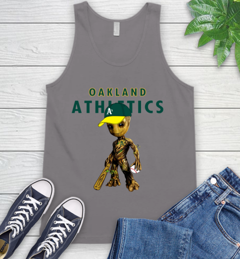 MLB Oakland Athletics Groot Guardians Of The Galaxy Baseball Tank Top 7