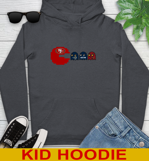 San Francisco 49ers NFL Football Pac Man Champion Youth Hoodie 9