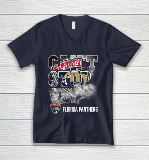 NHL Florida Panthers Hockey Can't Stop Vs V-Neck T-Shirt 2