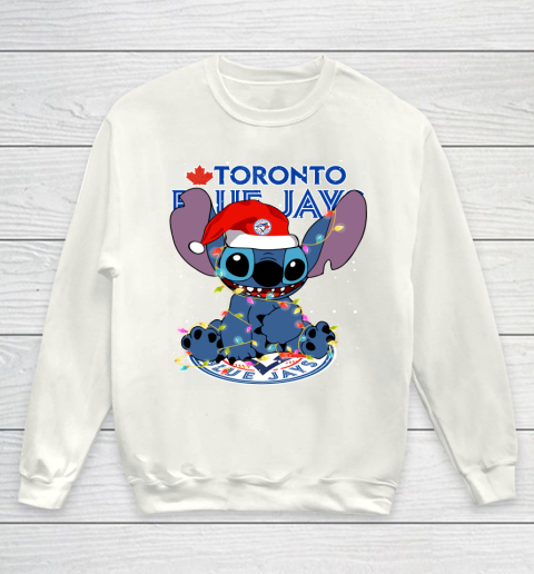 Toronto Blue Jays MLB noel stitch Baseball Christmas Youth Sweatshirt