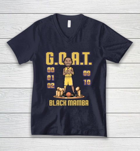 Kobe Bryant Goat V-Neck T-Shirt 3