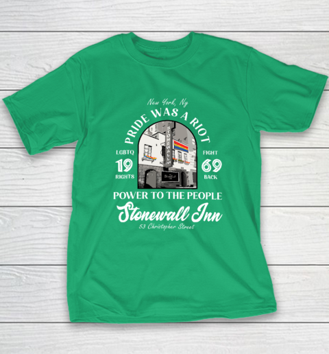 Stonewall Inn LGBTQ History Pride Was A Riot Gay Pride Month Youth T-Shirt 4