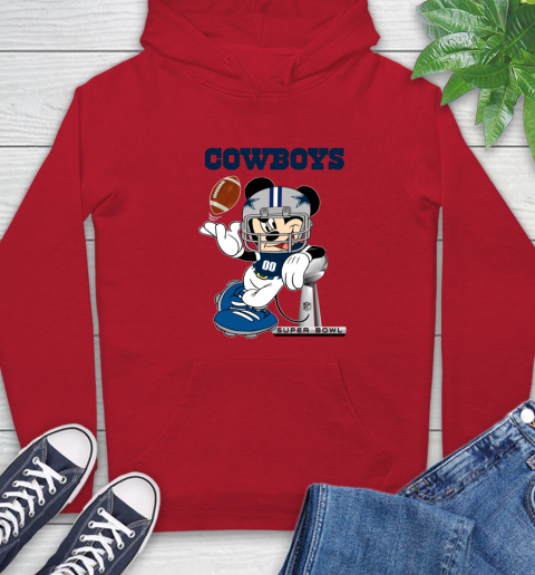 NFL Dallas Cowboys Mickey Mouse Disney Super Bowl Football T Shirt Hoodie 10
