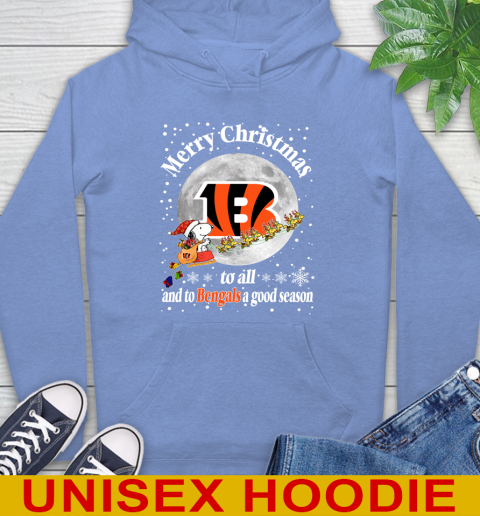 Cincinnati Bengals Merry Christmas To All And To Bengals A Good Season NFL Football Sports Hoodie 11