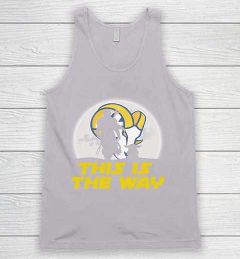 Los Angeles Rams NFL Football Star Wars Yoda And Mandalorian This Is The Way Tank Top 3