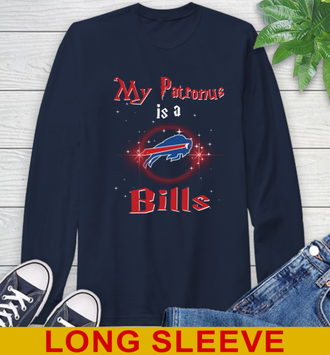 NFL Football Harry Potter My Patronus Is A Buffalo Bills Long Sleeve T-Shirt 3