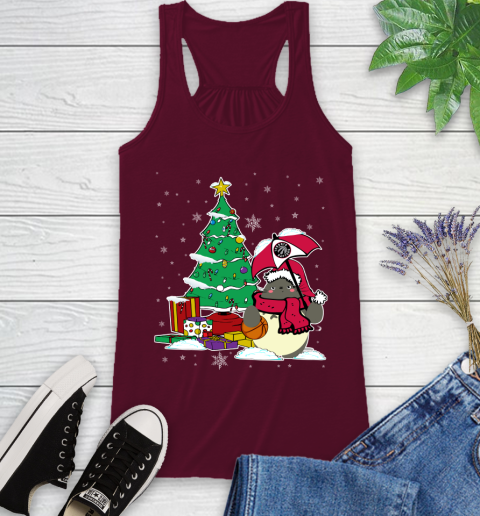 Toronto Raptors NBA Basketball Cute Tonari No Totoro Christmas Sports Racerback Tank 2
