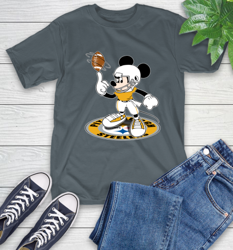 NFL Football Pittsburgh Steelers Cheerful Mickey Disney Shirt T-Shirt 7