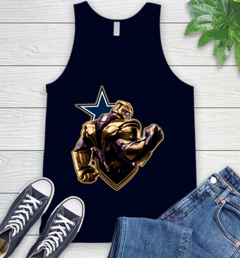 NFL Thanos Avengers Endgame Football Sports Dallas Cowboys Tank Top 3