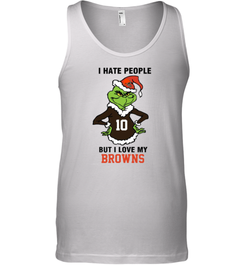 I Hate People But I Love My Browns Cleveland Browns NFL Teams Tank Top