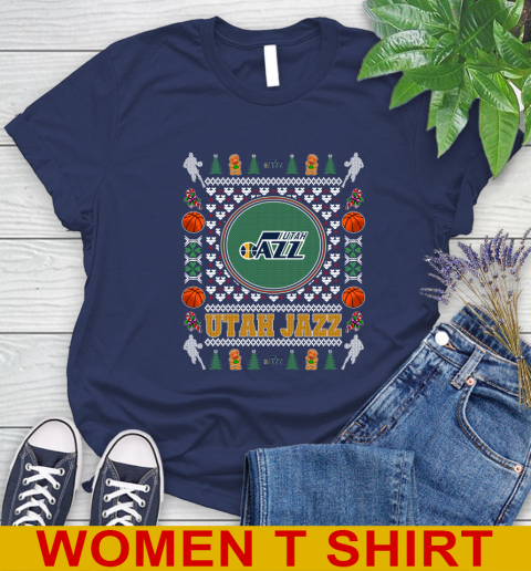 Utah Jazz Merry Christmas NBA Basketball Loyal Fan Women's T-Shirt 12