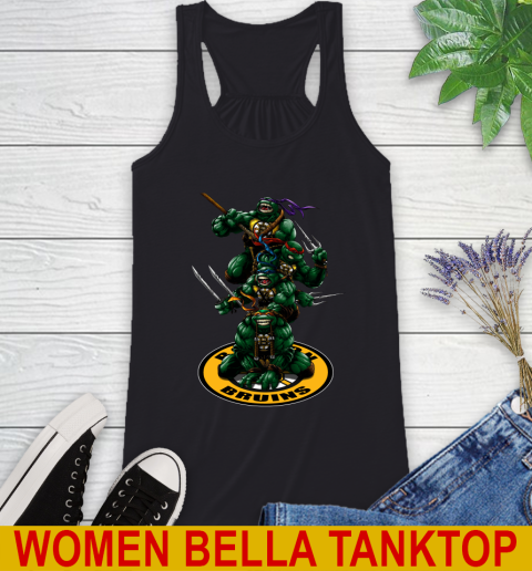 NHL Hockey Boston Bruins Teenage Mutant Ninja Turtles Shirt Racerback Tank 2