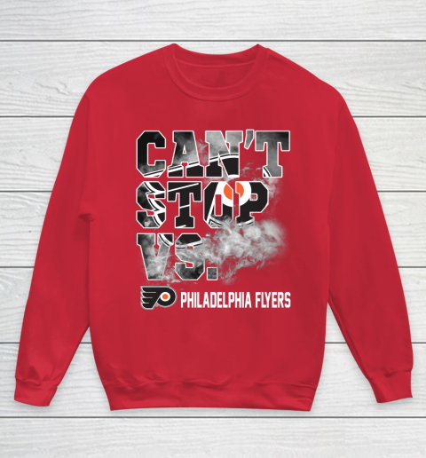 NHL Philadelphia Flyers Hockey Can't Stop Vs Youth Sweatshirt 8 NHL Philadelphia Flyers Hockey Can't Stop Vs Youth Sweatshirt - Image 8
