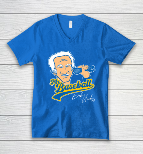 Bob Uecker  Mr Baseball Front Row Legend V-Neck T-Shirt 4